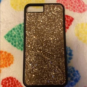 *FINAL PRICE* Gold glitter iPhone case